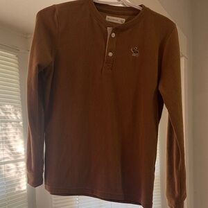 Abercrombie Kids Tan Henley Shirt